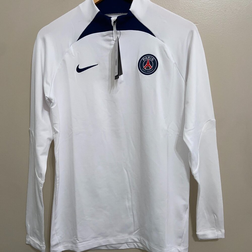 Nike Paris Saint Germain Strike Dri-FIT Soccer Drill Top Men's M DM2458-101 NEW - Picture 1 of 14